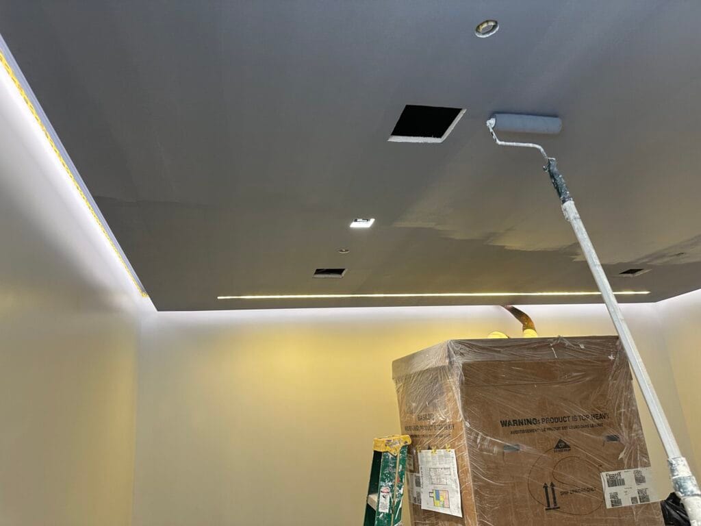 painting with modern ceiling finish in New York